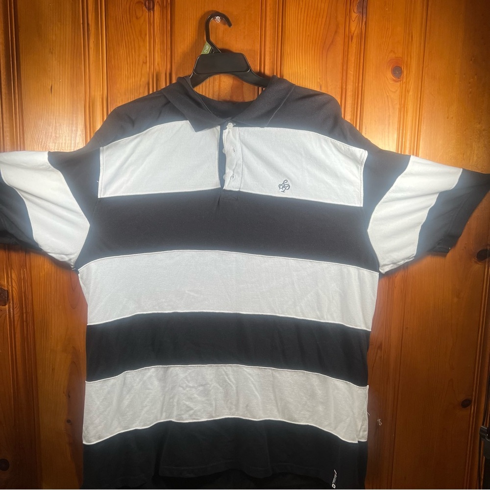 Pre-owned Polo South Pole Shirt 5XL Black and White